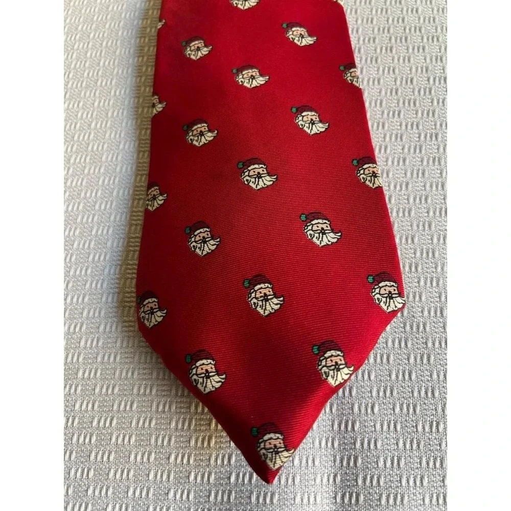 DAKS London New York Santa Claus Silk Tie